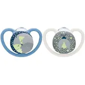 Nuk 2 Space-fopspenen 18-36m Night