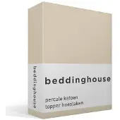 Beddinghouse - Percale Katoen - Topper Hoeslaken - 180x200 cm - Naturel