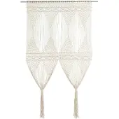 vidaXL Gordijn macramé 140x240 cm katoen