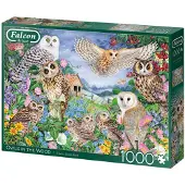 Jumbo Spiele puzzel Owls in the Wood - Legpuzzel - 1000 stukjes