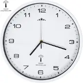 vidaXL Functionele wandklok met quartz uurwerk, 31 cm, wit