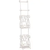 Clayre & Eef Witte Toiletpapierhouder 17*17*97 cm 4Y0232W