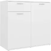 vidaXL Dressoir 80x36x75 cm bewerkt hout wit