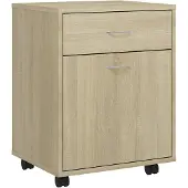 vidaXL Rolkast 45x38x54 cm bewerkt hout sonoma eikenkleurig
