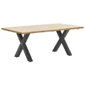 Garden Impressions Zadar tuintafel 180x100 donker grijs - X-frame