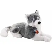 Trudi Knuffel Hond Huskey 60 Cm Grijs/wit
