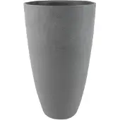 Blokker Bloempot/plantenpot Vaas Van Gerecycled Kunststof Donkergrijs D29 En H50 Cm - Plantenpotten
