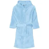 Playshoes badstof badjas lichtblauw Meisjes Polyester Capuchon Effen - maat 146/152