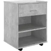 vidaXL Rolkast 46x36x59 cm bewerkt hout betongrijs