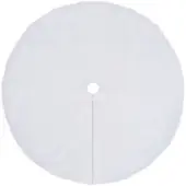 vidaXL Kerstboomrok Wit 150 cm Imitatiebont