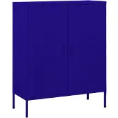 vidaXL Opbergkast 80x35x101,5 cm staal marineblauw
