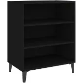 vidaXL Dressoir 57x35x70 cm bewerkt hout zwart