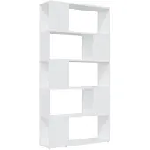 vidaXL Boekenkast/kamerscherm 80x24x155 cm bewerkt hout wit