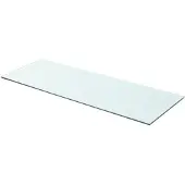 vidaXL Wandschap transparant 80x30 cm glas