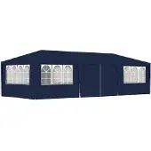 vidaXL - Partytent - met - zijwanden - professioneel - 90 - g/m² - 4x9 - m - blauw