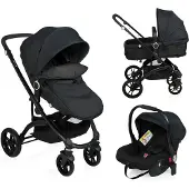 Little World 3-in-1 Kinderwagen City Walker zwart LWST003-BK
