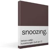 Snoozing katoen-satijn kussenslopen (set van 2)