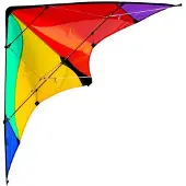Elliot Tweelijnsstuntskite Delta Basic Rainbow 117 Cm