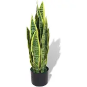 vidaXL Kunst sanseveria plant met pot 65 cm groen