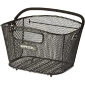 Basil Fietsmand Bold medium inclusief Clever bevestigingssysteem 41 x 32 x 27 cm zwart