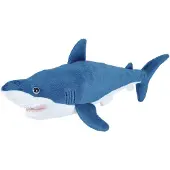 Sonstige Verlage Knuffel Haai Junior 38 Cm Pluche Blauw/wit