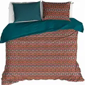De Witte Lietaer Dekbedovertrek Melchior Brandy Brown Flanel-240 x 200 / 220 cm | Lits-Jumeaux