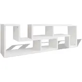 vidaXL Tv-meubel dubbel L-vormig wit