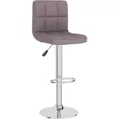 vidaXL Barkruk stof taupe
