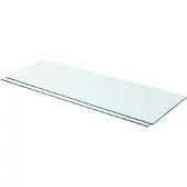 vidaXL Schappen 2 st 80x30 cm glas transparant