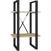 vidaXL Boekenkast met 2 schappen 40x30x70 cm bewerkt hout sonoma eiken
