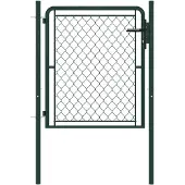 vidaXL Tuinpoort staal 100x75 cm groen