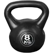 Ivol Kettlebell voor binnen en buiten - Kunststof - Zwart - 8 kg