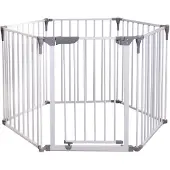 Dream baby Dreambaby Royale Converta 3 in 1 - Grondbox - Veiligheidshekje - Haardhek - Playpen Baby - Speelbox - Kruipbox - Wit