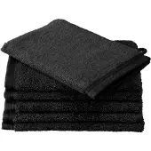 De Witte Lietaer Washandje Contessa Black (set van 6)