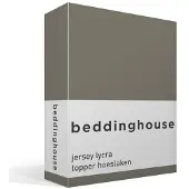 Beddinghouse Jersey-Lycra Topper Hoeslaken Warm Grey-70/80 x 200/220 cm