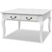 vidaXL Salontafel met 4 lades, wit