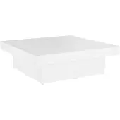 vidaXL Salontafel, wit, 90x90x28 cm, houtvezel