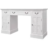 vidaXL Bureau ministre wit 140x48x80 cm