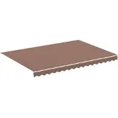 vidaXL Vervangingsdoek voor luifel 350x250 cm polyester bruin