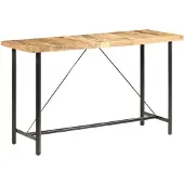 vidaXL Bartafel 180x70x107 cm ruw mangohout