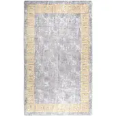 vidaXL Vloerkleed wasbaar 120x180 cm grijs