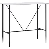 vidaXL Bartafel 120x60x110 cm MDF wit