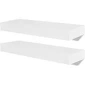 vidaXL Wandplanken 4 st 40 cm wit
