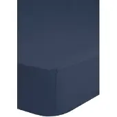 Hip Hoeslaken - katoen satijn - donkerblauw - 90x200 cm