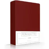 Romanette Laken Bordeaux Rood (Katoen)-200 x 260 cm (2-persoons)