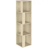 vidaXL Hoekkast 33x33x132 cm bewerkt hout sonoma eikenkleurig