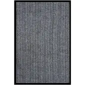 vidaXL Deurmat 80x120 cm gestreept grijs