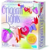 4M Crea: ORIGAMI LICHTJES VOUWEN, bevat 150cm verlichtingsdraad met 10 lampjes, 10 origamiblaadjes en gedetailleerde instructies, werkt op 2x1.5V AA batterijen (niet inbegrepen), doos 22x18x8cm, 5+