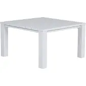 Garden Impressions Cube lounge dining tafel - 115,5 x 115,5 cm - mat wit