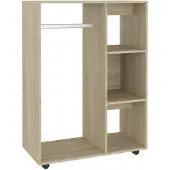 vidaXL Kledingkast 80x40x110 cm bewerkt hout sonoma eikenkleurig